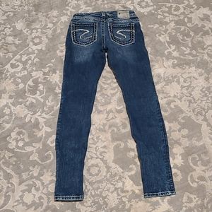 Super Skinny Silver Jeans